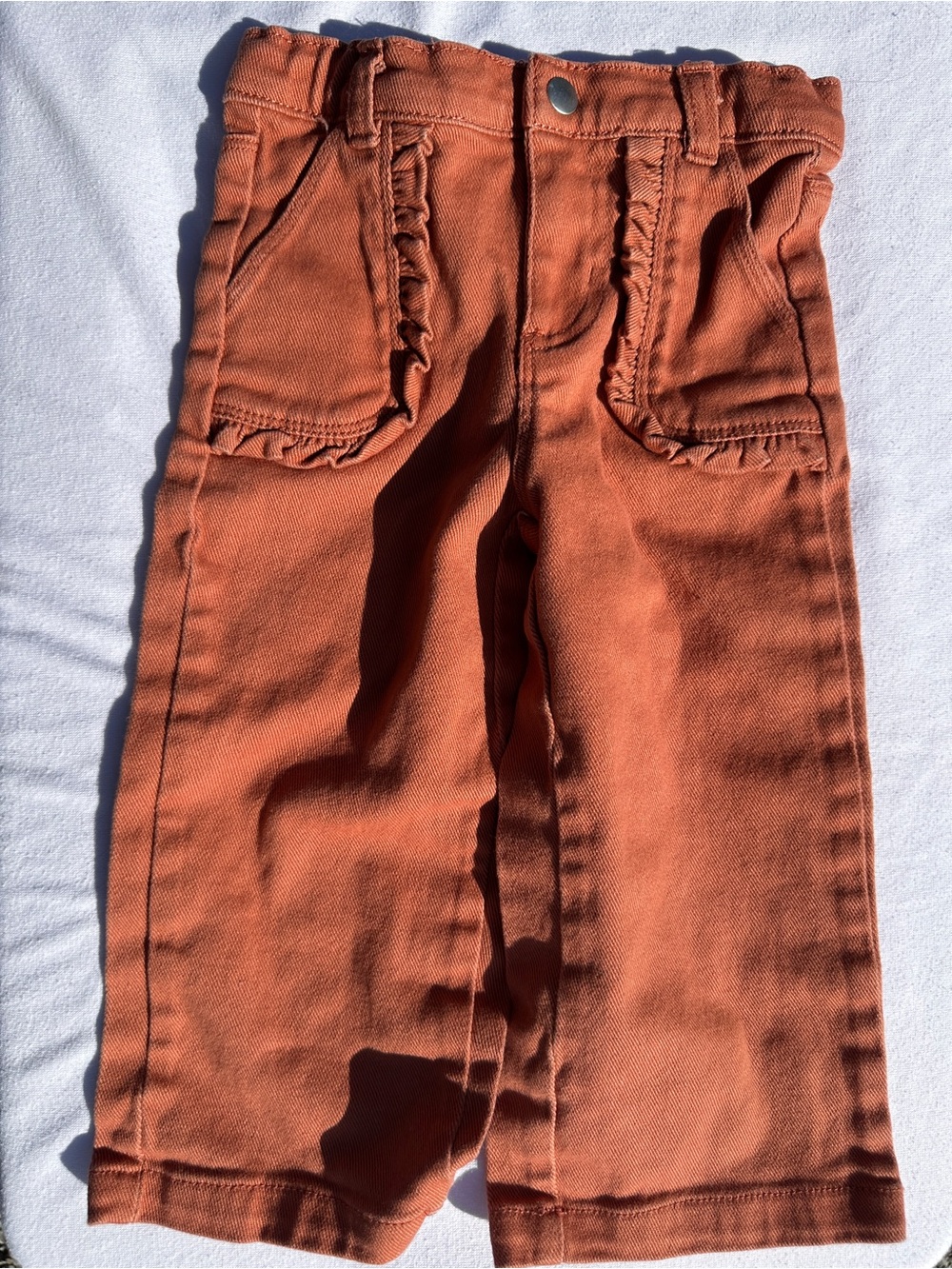 Kids Orange Corduroy Pants & Light Blue Denim Jeans Set(42) - Picture 6 of 10